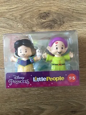 Buy Fisher Price Little People Disney Figure Set Dopey And Snow White Figure Set • 9.97£