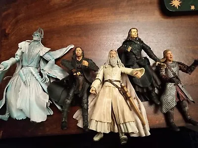 Buy Toybiz Lord Of The Rings Figures Job Lot Aragorn Gandalf Ringwraith Gondorian • 15£