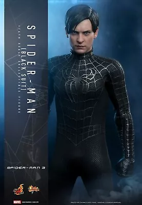 Buy *PRE ORDER* Hot Toys MMS727 Spider-Man 3 1/6 Spider-Man (Black Suit) • 81£
