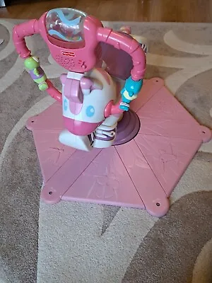 Buy Fisher Price Pink Bounce And Spin Zebra, Sit On Ride Toy Used Working Condition • 20£