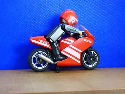 Buy Playmobil SH-23 Motorbike & Rider Figure Helmet Racing • 4.99£