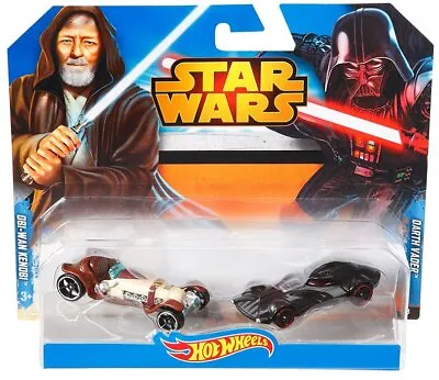 Buy Star Wars Hot Wheels Obi-Wan Kenobi Vs Darth Vader Toy Car 2-Pack • 25.55£