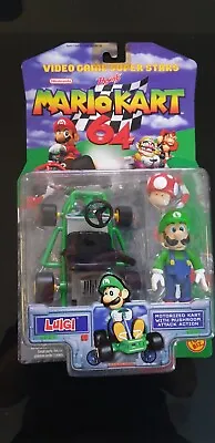 Buy Toy Biz Nintendo 64 Mario Kart Figure Go Kart Luigi RARE • 249£