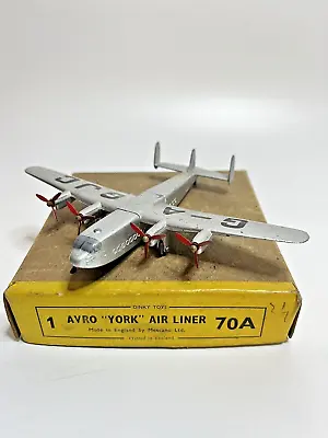 Buy Boxed Dinky Toys Meccano LTD Avro York Air Liner 70A Die Cast Plane  • 50£
