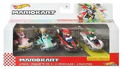 Buy 4 Pack Hot Wheels Mario Kart C Set [Limited Luigi / P Wing] • 96.99£