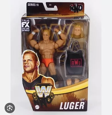 Buy Wwe Wcw New Lex Luger Mattel Elite Legends 15 Chase Orange Wrestling Figure • 39.95£