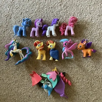 Buy 9 X My Little Pony Small Figures/Cake Toppers/Toys/2 Inch/Stocking Filler/Gift • 4.99£