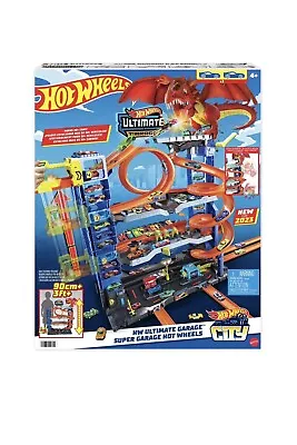 Buy Hot Wheels City Ultimate Garage Playset With 2 Die-Cast Cars, Toy Storage 50 Car • 85.50£