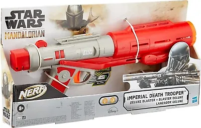 Buy Nerf Star Wars Imperial Death Trooper The Mandalorian Deluxe Dart Blaster • 31.99£