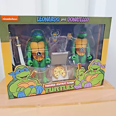 Buy Neca Leonardo & Donatello Teenage Mutant Ninja Turtles Action Figure 2 Pack Set • 104£