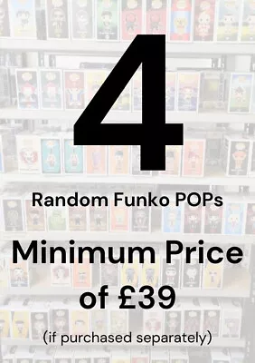 Buy Funko POP Mystery Box - Random Selection Of 4 Genuine Funko POP With Protectors • 29.99£