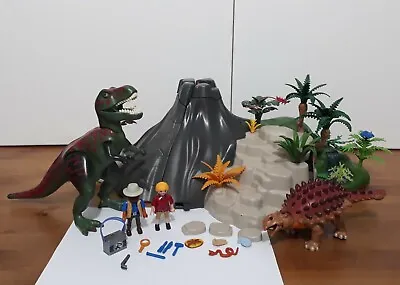 Buy Playmobil 5230 Volcano With Dinosaurs, T-rex, Explorers, Complete  • 39.90£