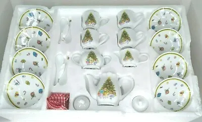Buy Miniature Tea Set Christmas China Complete Tree Bear Present Candy Cane Doll Toy • 28.39£
