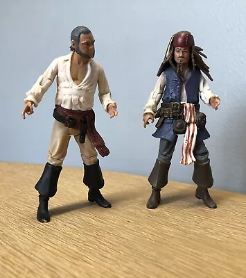 Buy Pirates Of The Caribbean Action Figures Jack Sparrow & Gibb 4” Jakks 2011 • 7.99£
