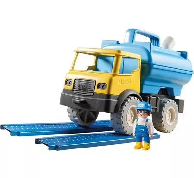 Buy Playmobil Sand 9144 Truck W/ 1 X Toy Figure Ramp Removable Refillable Water Tank • 18.99£