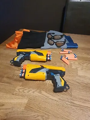 Buy Complete Nerf Dart Tag 2 Player Set, 2 Guns, 2 Vests, 2 Goggles And Darts • 10£