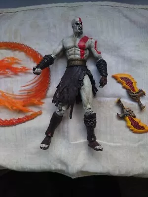 Buy NECA God Of War Kratos Flaming Blades Of Athena 7  Action Figure • 10£