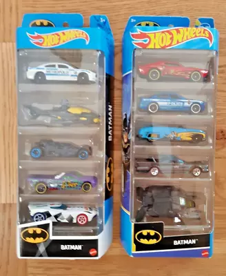 Buy Hot Wheels Batman 5 Pack X2 (10 Vehicles) - New & Sealed • 20£