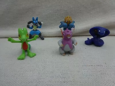 Buy 5 Pokamon Bandai Mini Figures Arbok Treecko Lucario Spoink Grumpig Hitmonchan • 2.50£