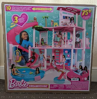 Buy Barbie Dream House Pool Party Doll House With 75+ Pieces New Model 2023 • 280£