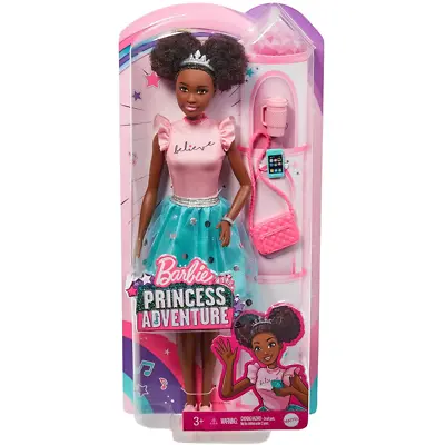 Buy Barbie Princess Adventure Fantasy Doll Curly Black Hair Green Skirt Mattel New • 17.99£