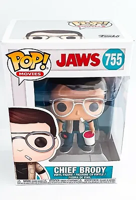 Buy Jaws – Chief Brody 755 Funko Pop Vinyl Figure Boxed New Film Shark + Protector   • 69.99£