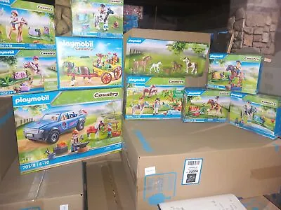 Buy Playmobil 10 Set Of Ponies / Horses 70518 Mobile Farrier Inc 6 Collectable Sets • 72.95£