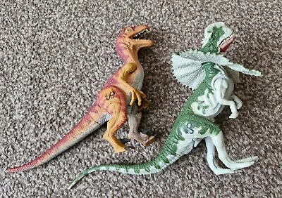 Buy Jurassic Park 1993 Velociraptor And Dilophosaurus Action Figures Ucs & Amblin • 17.99£