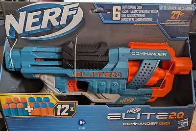Buy NERF Elite 2.0 Commander RD-6 Blaster Gun X 1 • 9.99£
