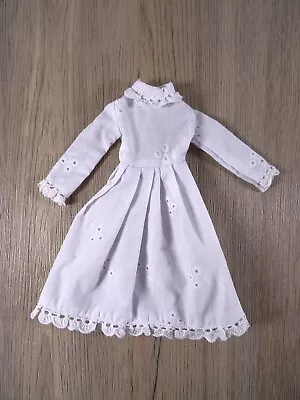 Buy Original Vintage Fashion For Barbie Clone Sindy White Dress With Logo Rare (14601) • 10.24£