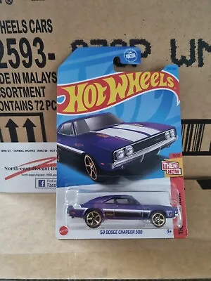 Buy Hot Wheels '69 DODGE CHARGER 500 THEN AND NOW Q CASE 2023 • 1.91£