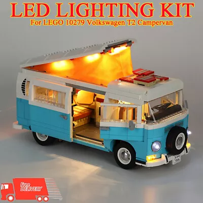 Buy LED Light Kit For LEGOs Volkswagen T2 Camper Van Creator 10279 • 23.94£