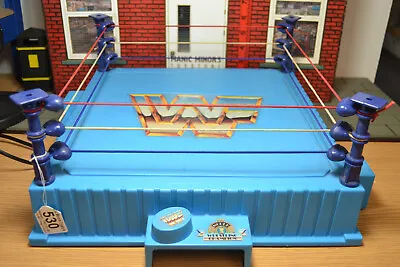 Buy WWE WWF Hasbro Wrestling Action Figure - Wrestling Ring & Blue Flag - #530 • 69.99£