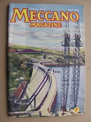 Buy 1955 MECCANO MAGAZINE May Vickers Viscount Dundee-Newtyle Railway Thames NZ Gold • 8£