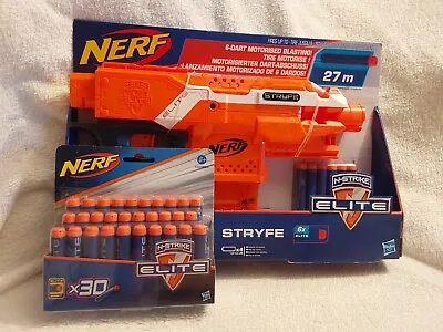 Buy N-Strike Elite Stryfe Motorised Blaster + 30 Elite Darts ** New Sealed**NERF** • 65£