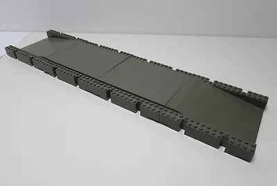 Buy (D11) LEGO 2617 2642 Station Port Railway Plate Ramp Dark Gray • 30.81£