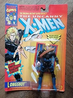Buy X-MEN LONGSHOT FIGURE WITH KNIFE THROWING ACTION , ToyBiz  , 1993, MOC • 29.99£