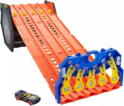 Buy Hot Wheels Track Builder Action, Roll Out Raceway, Track Set With 5 Lane Racetra • 63.53£