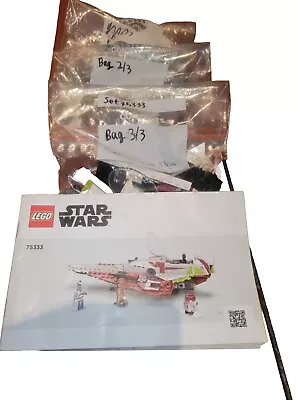 Buy Lego Starwars 75333 Obi-Wan Kenobi's Jedi Starfighter INCL MINI-FIGURES • 12£