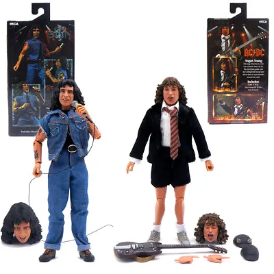 Buy NECA Bon Scott & Angus Young AC/DC Highway To Hell 8  Clothed Action Figure Toy • 29.99£