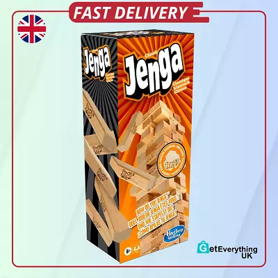 Buy Classic Jenga Game From Hasbro Stacking Wooden Block Game New • 11.90£