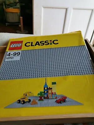 Buy 10701 LEGO CLASSIC Grey Baseplate Size 38x38cm 48x48 Studs Huge Building Plate • 15£