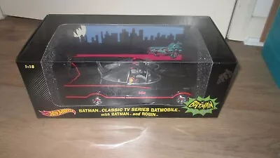 Buy Mattel Hotwheels 1:18 Batman Classic Tv Series Batmobile With Batman And Robin • 120£