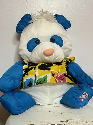 Buy Vintage Fisher Price Puffalump Wild Thing Blue And White Panda 1987 Kids Toys • 34.33£