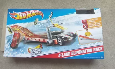 Buy Hot Wheels 4 -Lane Elimination Race Track - Used In Box • 10.50£