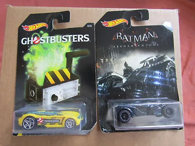 Buy 2 X Mattel Hot Wheels Cars Ghostbusters & Batman Both New & Sealed • 14.95£