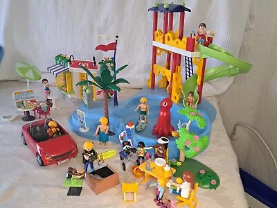 Buy Playmobil 70115 - Large Family Fun Water Park Set With Loads Of Extras. Boxed. • 5£