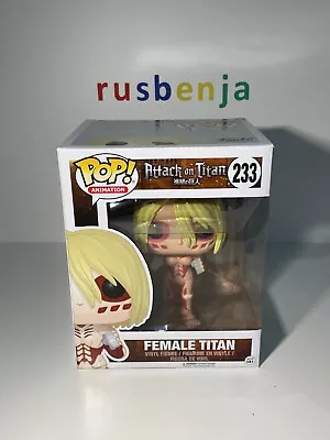 Buy Funko Pop! Anime Attack On Titan Female Titan 6  Inch #233 • 25.99£