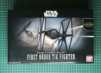 Buy Star Wars : First Order TIE Fighter 1/72 Scale Model Kit By Bandai BNIB • 55£