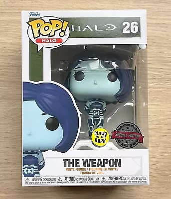 Buy Funko Pop Games Halo The Weapon GITD #26 + Free Protector • 14.99£